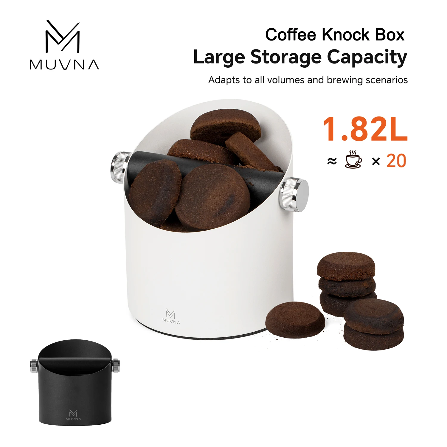 Контейнер для кофейной гущи MUVNA ( Knock Box) с противоскользящим основанием, для эспрессо, для Breville, аксессуары для бариста, для кафе и баров
Контейнер для кофейной гущи MUVNA ( Knock Box) с противоскользящим основанием, для эспрессо, для Breville, аксессуары для бариста, для кафе и баров