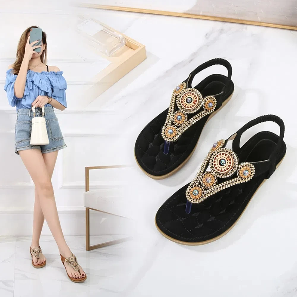 Casual Non-Slip Bohemia Sandals Soft Sole Beachwear Platform Shoes Summer Flip Flop Slippers Beach
Casual Non-Slip Bohemia Sandals Soft Sole Beachwear Platform Shoes Summer Flip Flop Slippers Beach