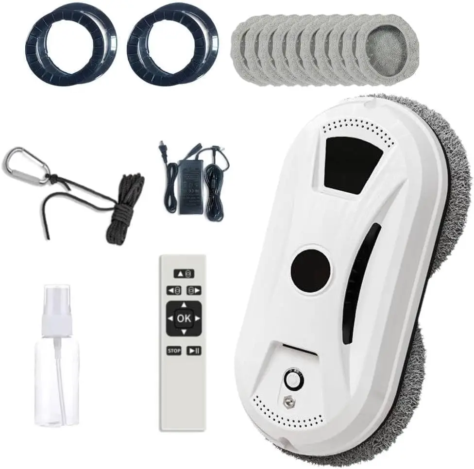 Automatic Window Cleaning Robot, Smart Window Cleaner Inside/Outside, 2800Pa Suction, Edge Detection,Anti-Drop Protection,Remote
Automatic Window Cleaning Robot, Smart Window Cleaner Inside/Outside, 2800Pa Suction, Edge Detection,Anti-Drop Protection,Remote