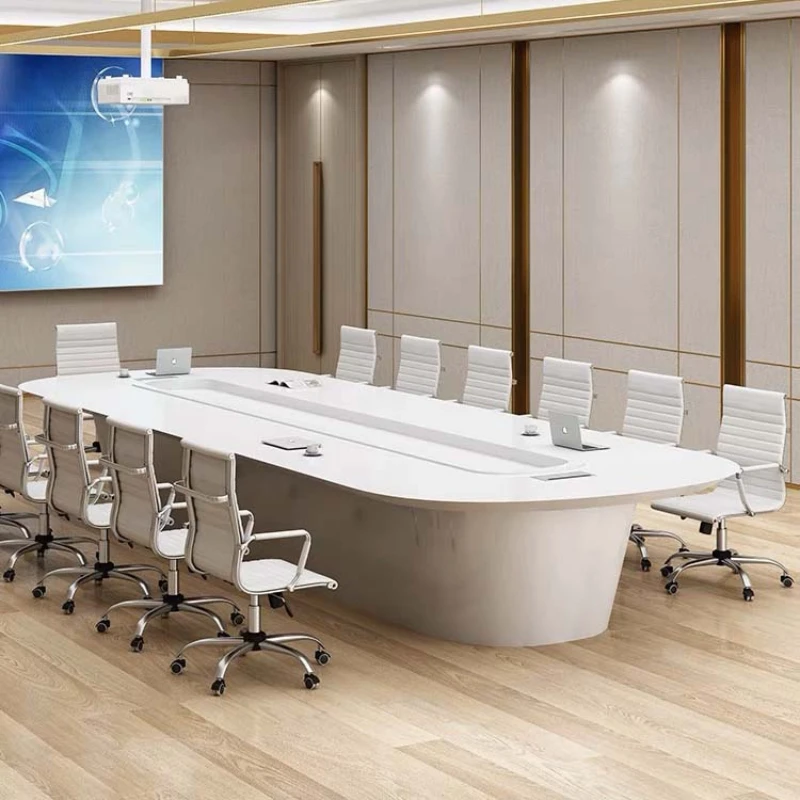Conference table length simple modern large negotiation light luxury atmosphere meeting room oval office
Conference table length simple modern large negotiation light luxury atmosphere meeting room oval office