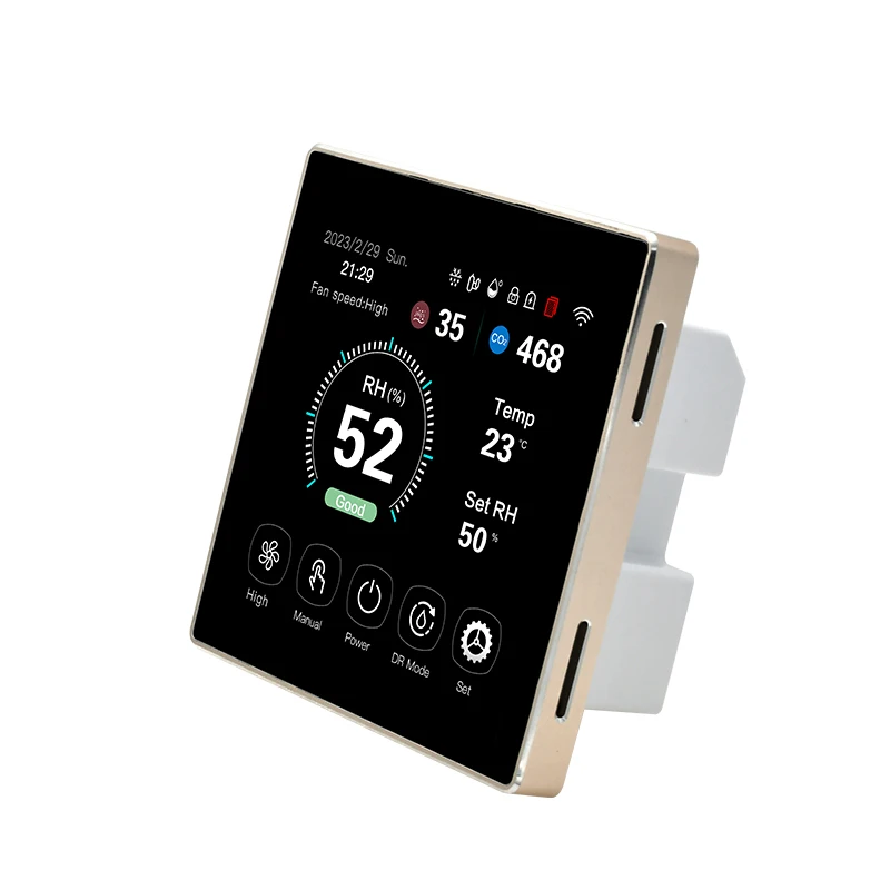 Ventilation System For Home Color Screen WIFI TUYA APP Fresh Air Dehumidification Controller
Ventilation System For Home Color Screen WIFI TUYA APP Fresh Air Dehumidification Controller