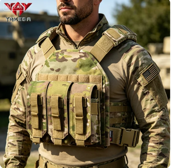 1000D Lightweight Tactical Plate Carrier Vest, YAKEDA MOLLE Vest With Mag Pouches For Airsoft CS
1000D Lightweight Tactical Plate Carrier Vest, YAKEDA MOLLE Vest With Mag Pouches For Airsoft CS