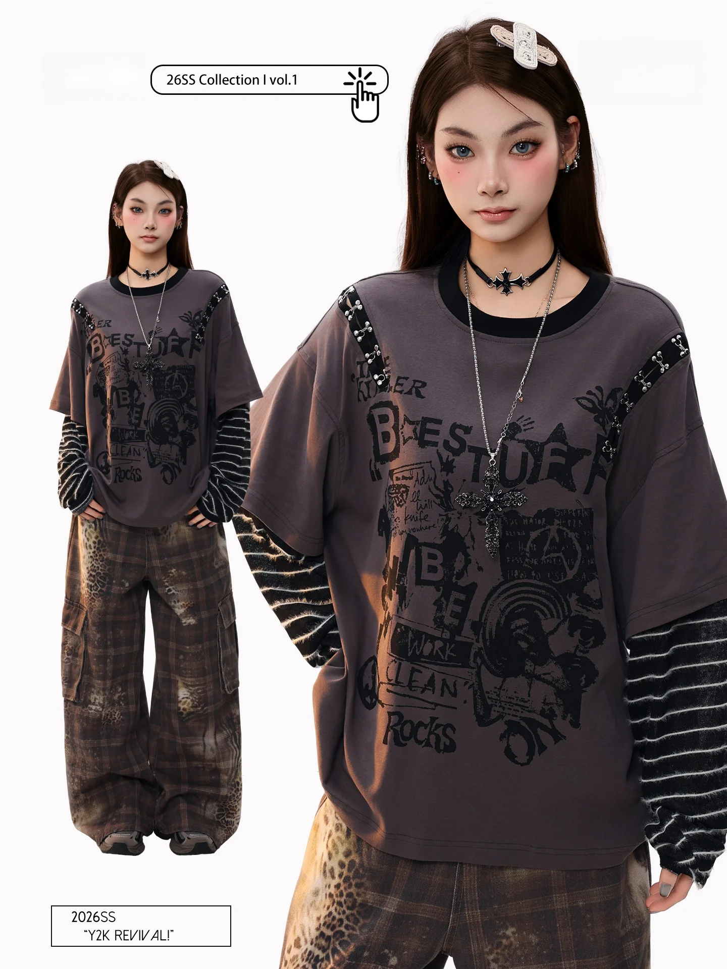 Женская готическая свободная кофта-худи в стиле ретро PBB, из смесового хлопка и полиэстера, для уличного стиля
Женская готическая свободная кофта-худи в стиле ретро PBB, из смесового хлопка и полиэстера, для уличного стиля