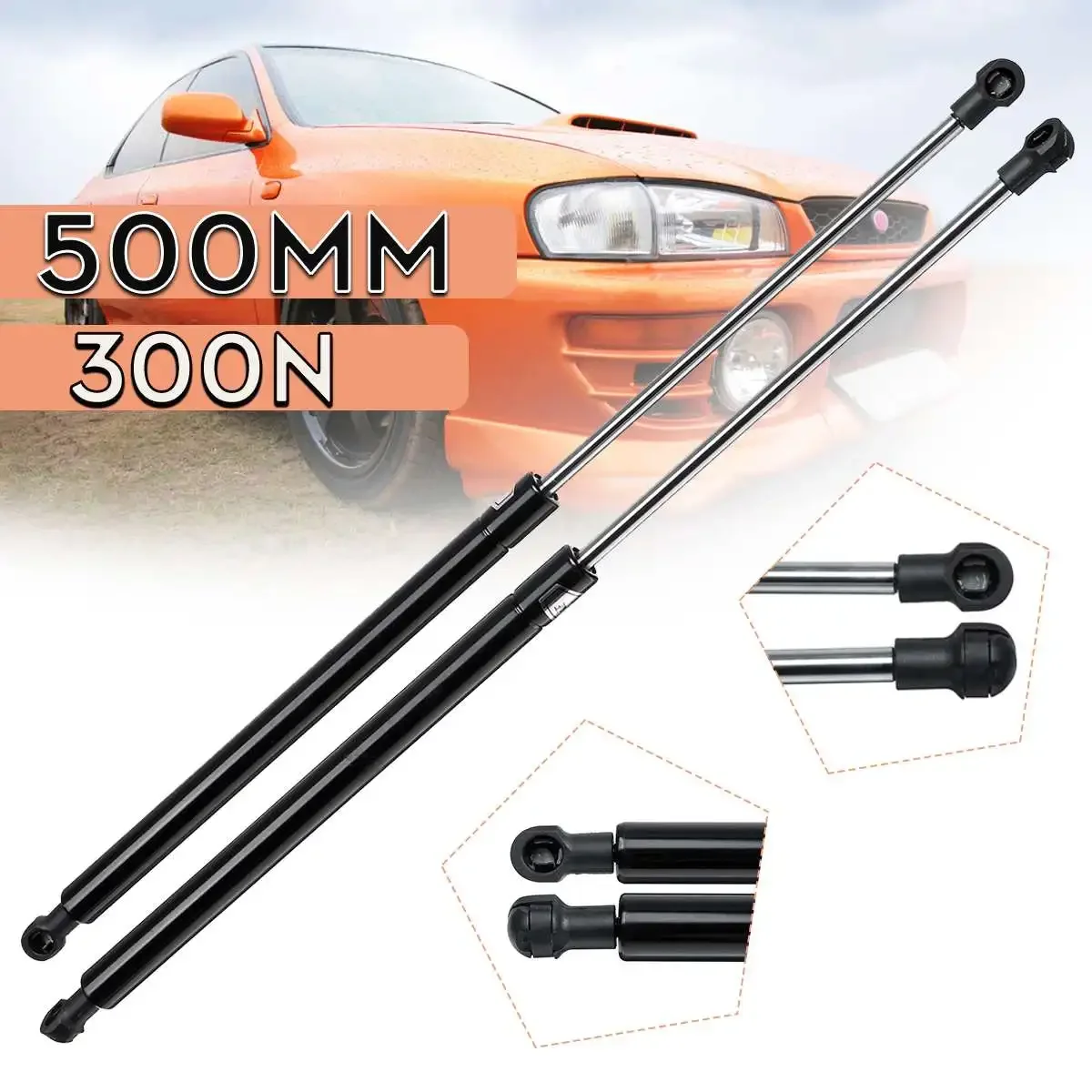 Universal 50cm 500mm 300N 2X Car Struts Front Cover Bonnet Hood Rear Trunk Tailgate Boot Shock Lift Strut Support Bar Gas Spring
Universal 50cm 500mm 300N 2X Car Struts Front Cover Bonnet Hood Rear Trunk Tailgate Boot Shock Lift Strut Support Bar Gas Spring