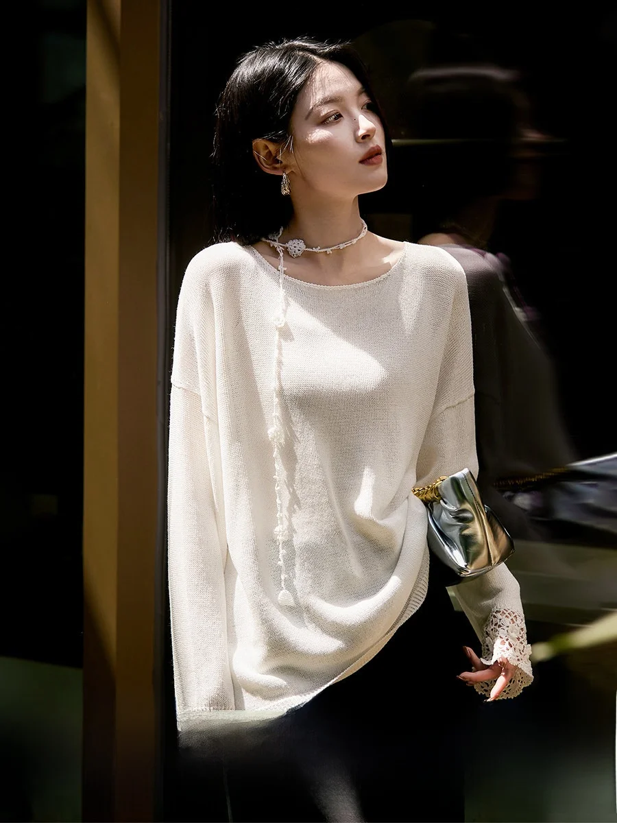 Romantic Handmade Knitted Flower Loose Women's Top New Thin Spring Summer Fashionable Casual Breathable Comfortable Knitwear
Romantic Handmade Knitted Flower Loose Women's Top New Thin Spring Summer Fashionable Casual Breathable Comfortable Knitwear
