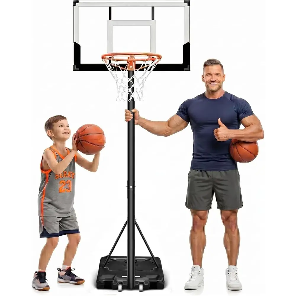 Portable 3.3-10ft Adjustable Basketball Hoop, Suitable for Kids and Adults, Outdoor Indoor Use, 40 Shatterproof Backboard, Enlar
Portable 3.3-10ft Adjustable Basketball Hoop, Suitable for Kids and Adults, Outdoor Indoor Use, 40 Shatterproof Backboard, Enlar