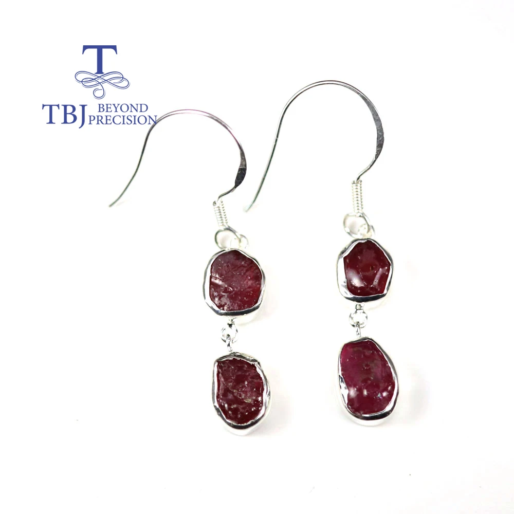 Natural ruby rough earrings, 925 sterling silver handmade simple design fashion ladies jewelry
Natural ruby rough earrings, 925 sterling silver handmade simple design fashion ladies jewelry