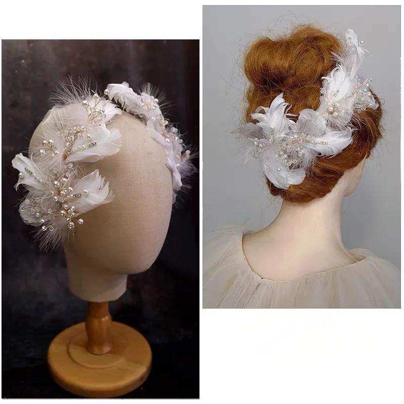 Newly launched ballet handmade custom feather headband clip suitable for professional competition performances in Swan Lake.
Newly launched ballet handmade custom feather headband clip suitable for professional competition performances in Swan Lake.