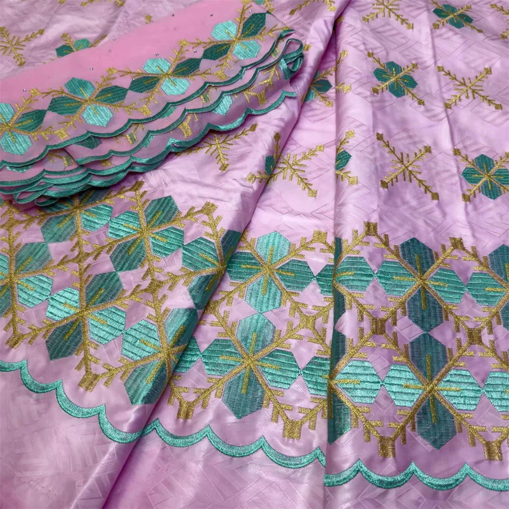 African Bazin Fabrics Free Shipping Nigerian Swiss Lace Fabric High Quality 2025 Pink Lace Fabric Nigerian Wedding Dress A1077-1
African Bazin Fabrics Free Shipping Nigerian Swiss Lace Fabric High Quality 2025 Pink Lace Fabric Nigerian Wedding Dress A1077-1