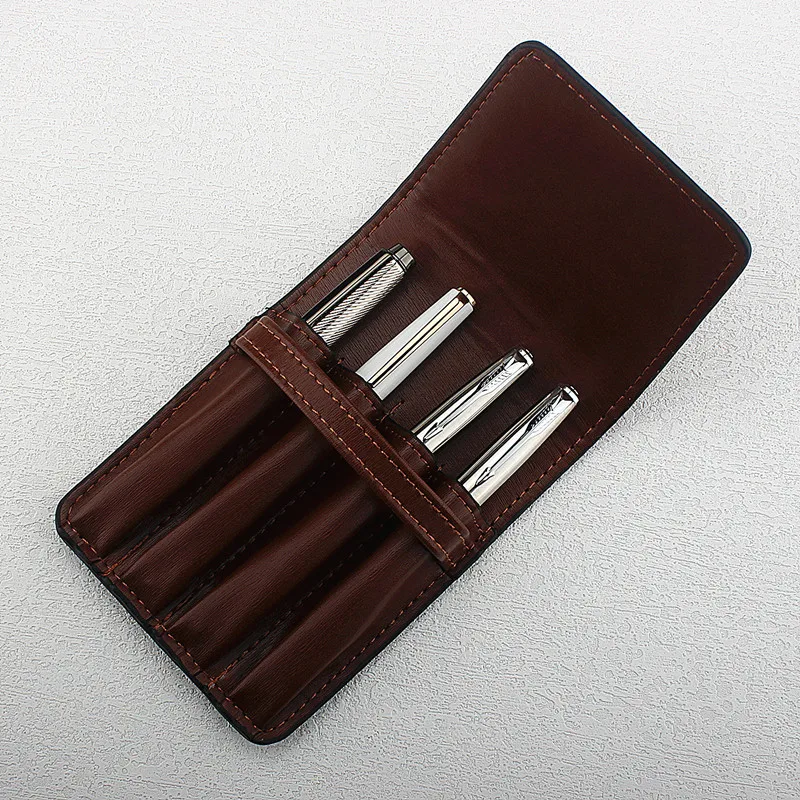 Four Pack Storage Fountain Pen Case Leather for Men Women Holder Pen Pouch Retro Pen Box Organizer Boys Girls School
Four Pack Storage Fountain Pen Case Leather for Men Women Holder Pen Pouch Retro Pen Box Organizer Boys Girls School