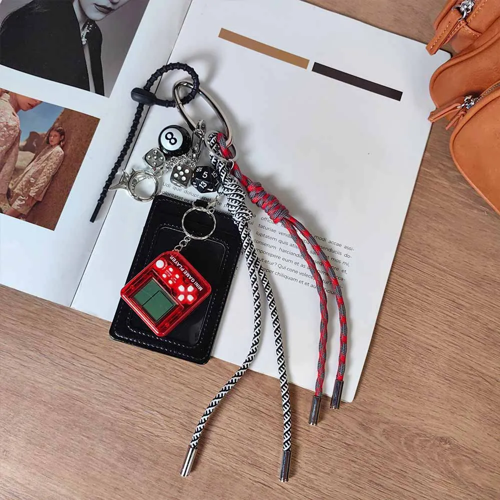 8-Ball Dice Bag Charm - Retro Game Controller Keychain, Jet Black & Crimson Red Unisex Clip Accessory
8-Ball Dice Bag Charm - Retro Game Controller Keychain, Jet Black & Crimson Red Unisex Clip Accessory