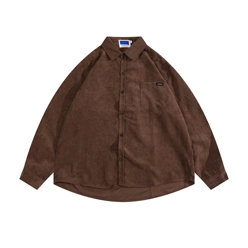 Corduroy Long Sleeved Shirt for Men's Loose Fitting Spring and Autumn Vintage Casual Shirt for Men's Outerwear
Corduroy Long Sleeved Shirt for Men's Loose Fitting Spring and Autumn Vintage Casual Shirt for Men's Outerwear