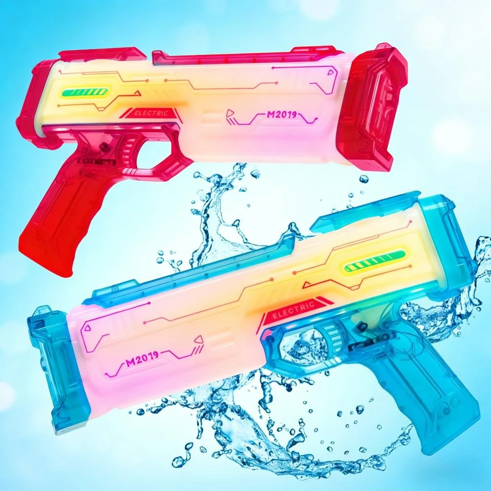 2026 Upgraded Electric Water Gun with LED Light 500ML Large Capacity Water Blaster for Summer Beach Pool Outdoor Fun
2026 Upgraded Electric Water Gun with LED Light 500ML Large Capacity Water Blaster for Summer Beach Pool Outdoor Fun