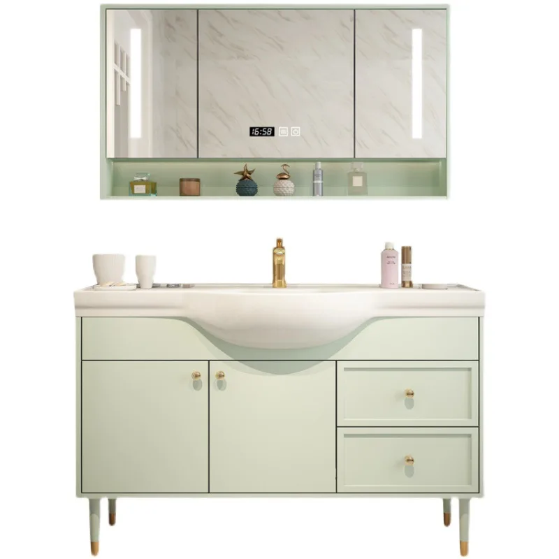 High Quality Bathroom Cabinet with Mirror Vanity Modern Style Bathroom Cabinet
High Quality Bathroom Cabinet with Mirror Vanity Modern Style Bathroom Cabinet