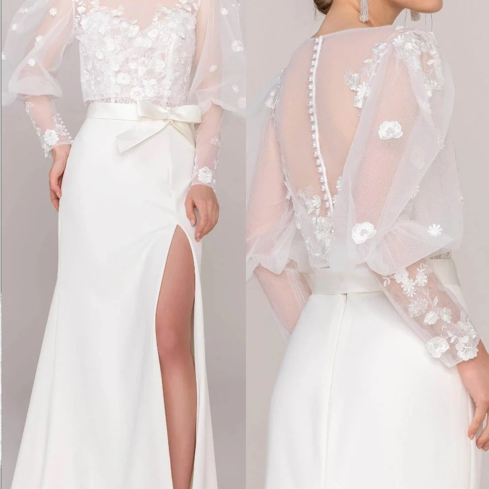 Wedding Dress Topper Jacket for Bride Lace Top 3D Flowers Appliques Long Sleeves Customized
Wedding Dress Topper Jacket for Bride Lace Top 3D Flowers Appliques Long Sleeves Customized