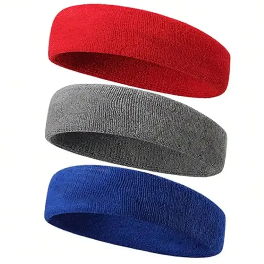 3 Pack Terry Cloth Sweatband Headband Moisture Wicking For Sports Gym Tennis
3 Pack Terry Cloth Sweatband Headband Moisture Wicking For Sports Gym Tennis