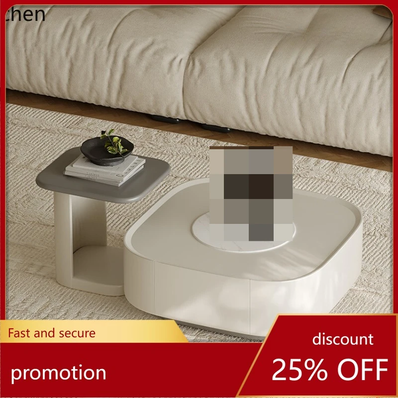 HT minimalist square coffee table high-end light luxury small apartment cream wind creative rock slab coffee table combination
HT minimalist square coffee table high-end light luxury small apartment cream wind creative rock slab coffee table combination