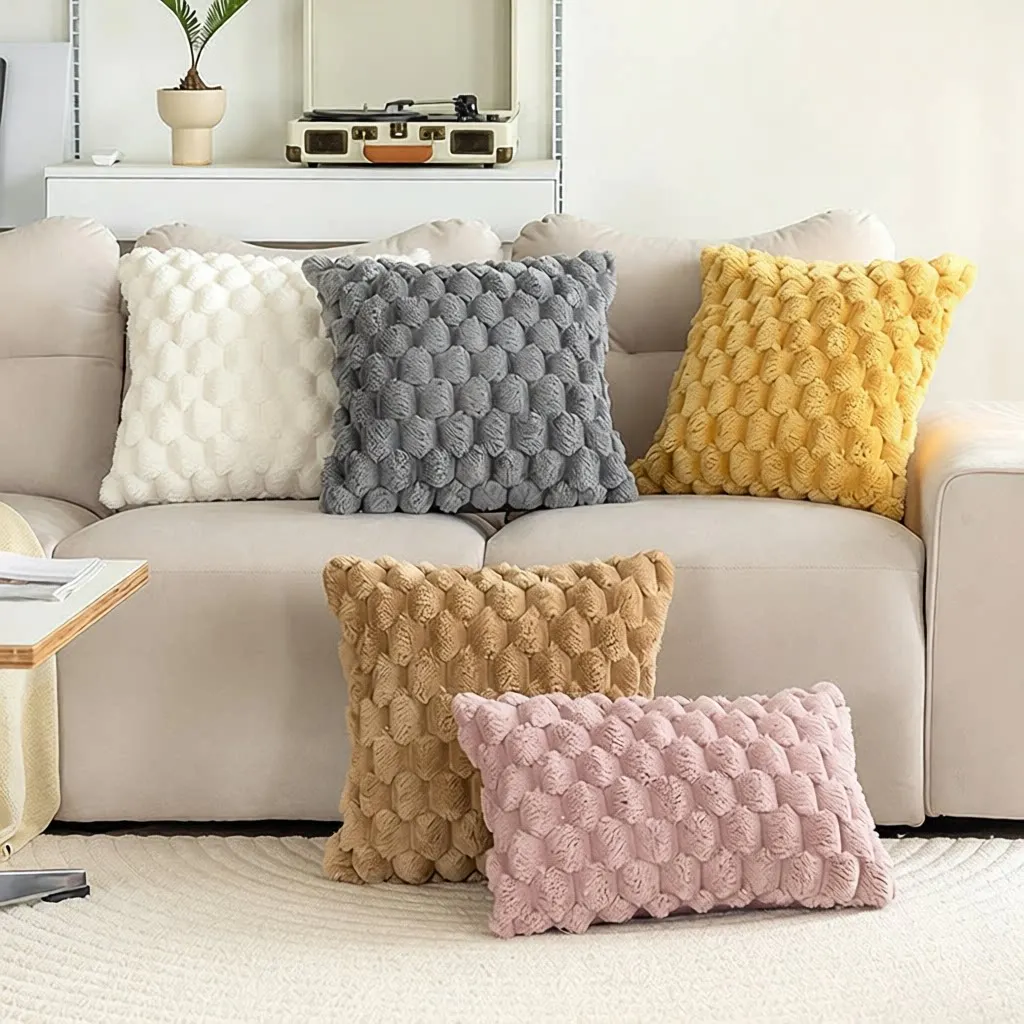 New Plush Pillowcase Pure Color Turtle Back Velvet 3D Sofa Pillowcase Bedroom Decorative Cushion Cover
New Plush Pillowcase Pure Color Turtle Back Velvet 3D Sofa Pillowcase Bedroom Decorative Cushion Cover