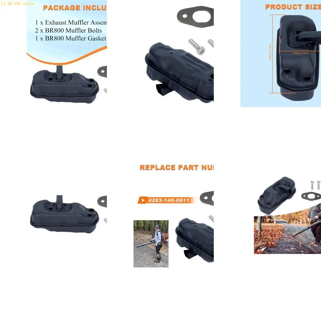 W3JE Exhaust System Upgrades For BR800 Backpacks Blowers With Precisely Fitted Gaskets Component
W3JE Exhaust System Upgrades For BR800 Backpacks Blowers With Precisely Fitted Gaskets Component