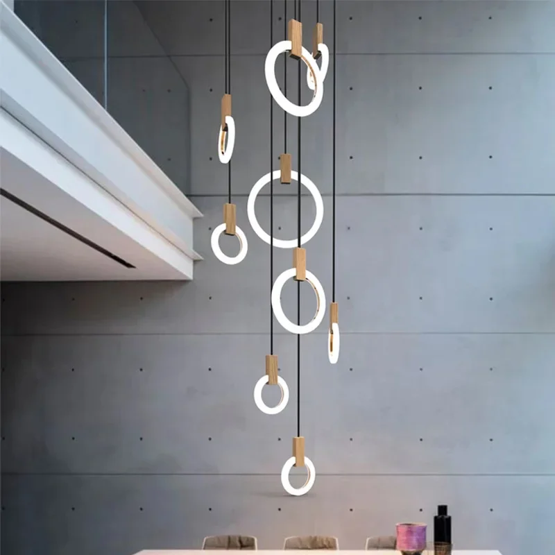 LED Modern Chandelier Stairs Ceiling Lights for Living Room Wooden Lighting Fixtures Hanging Lights Dining Pendant Lamps
LED Modern Chandelier Stairs Ceiling Lights for Living Room Wooden Lighting Fixtures Hanging Lights Dining Pendant Lamps