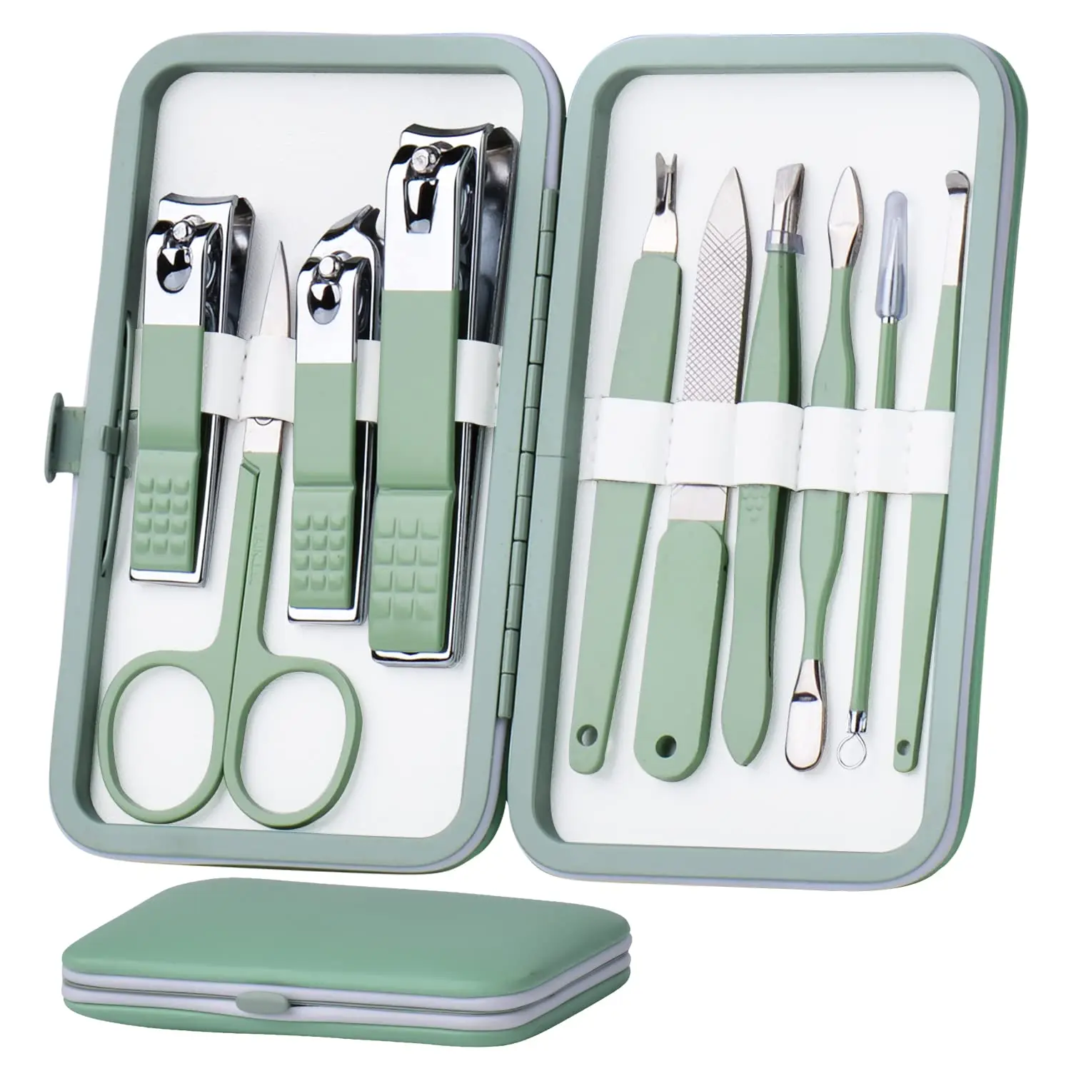 10 in 1 Stainless Steel Manicure Set, Nail Clippers Scissors Pedicure Tools Kit - Portable Travel Grooming Kit for Men and Women
10 in 1 Stainless Steel Manicure Set, Nail Clippers Scissors Pedicure Tools Kit - Portable Travel Grooming Kit for Men and Women