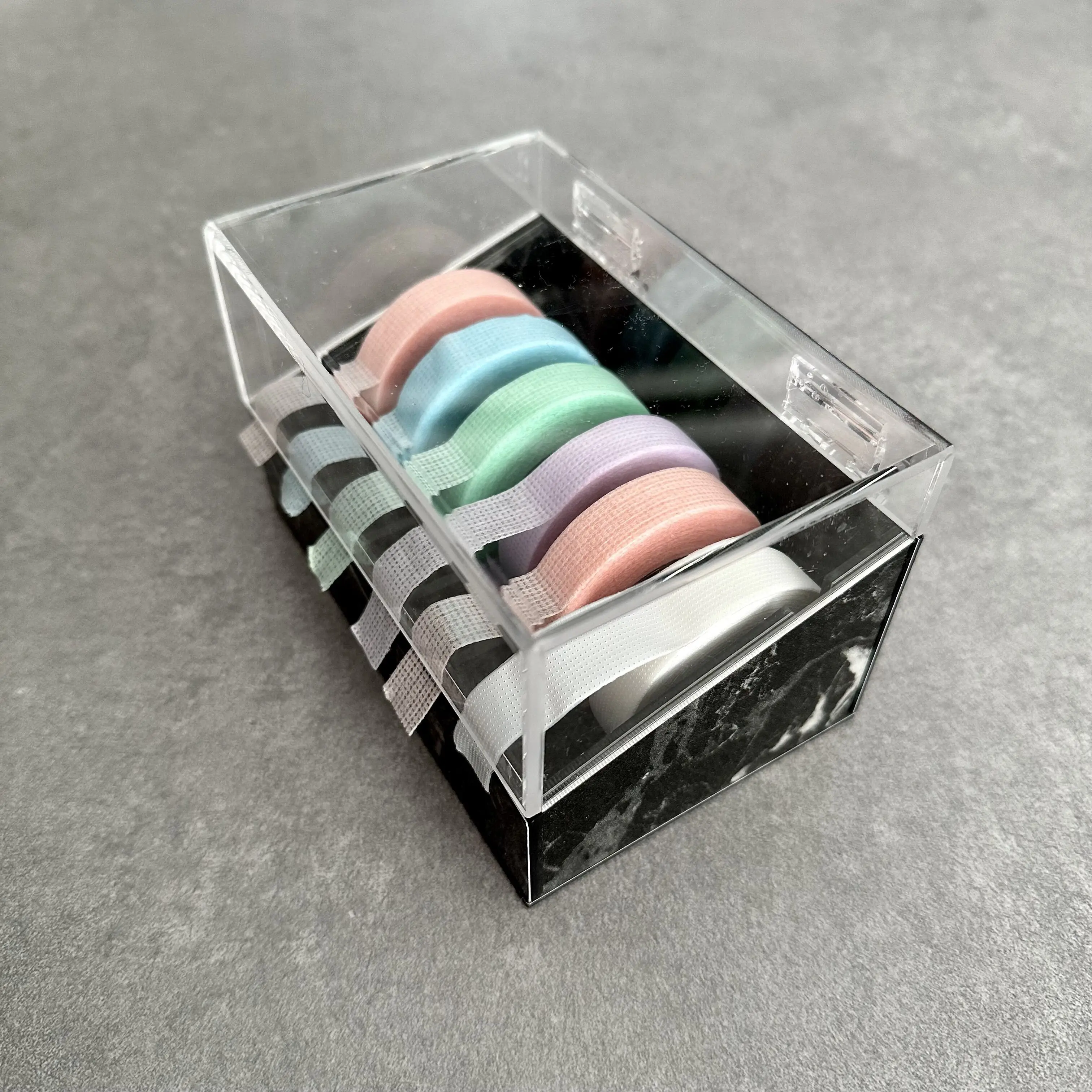 Wholesale clear color false eyelash tape dispenser cutter for eyelash extension tools
Wholesale clear color false eyelash tape dispenser cutter for eyelash extension tools