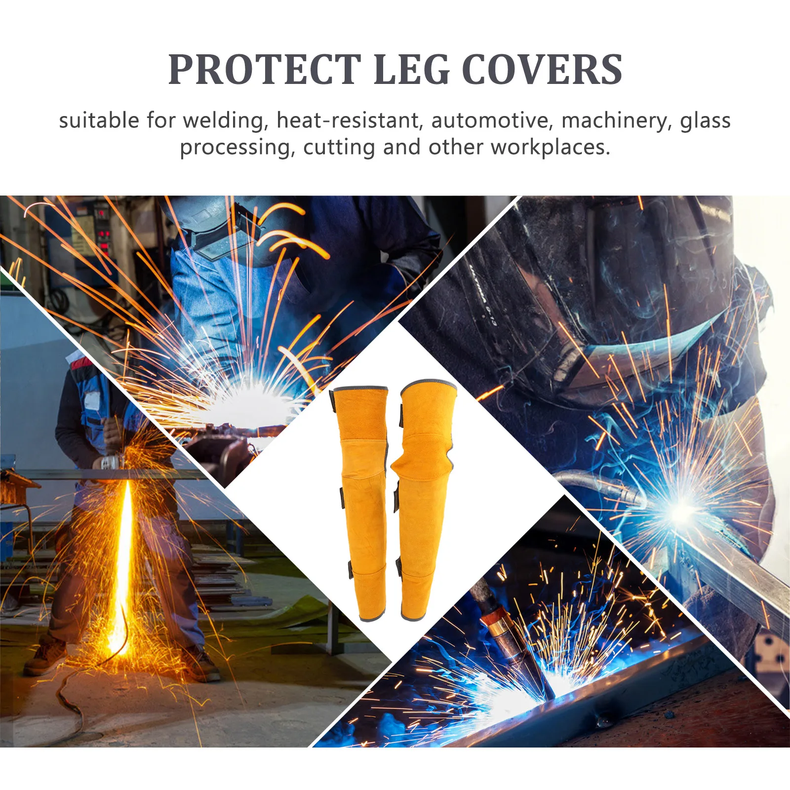 Anti-scalding Knee Pads Brace for Men Welding Foot Protection Cowhide Knees Leg Protectors Mechanic 
Anti-scalding Knee Pads Brace for Men Welding Foot Protection Cowhide Knees Leg Protectors Mechanic