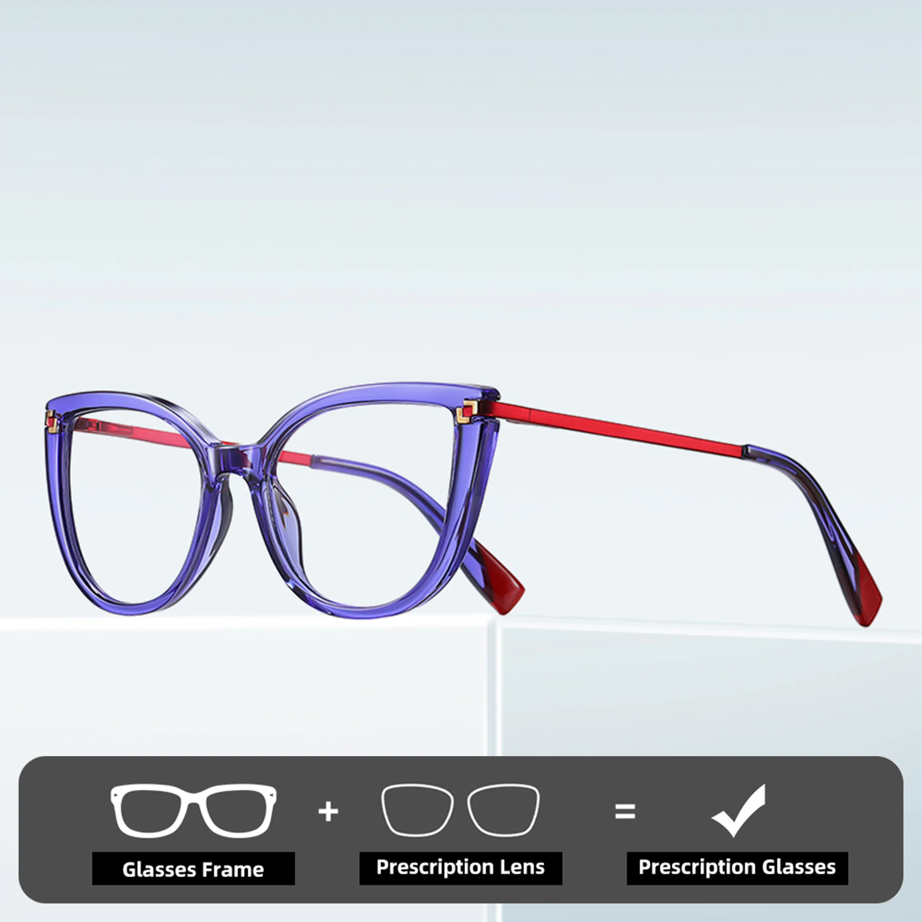 Double Legend Women Cat Eye Oversize Frame Anti Blue Ray Reading Glasses Myopia Hyperopia Customizable Prescription Eyeglasse
Double Legend Women Cat Eye Oversize Frame Anti Blue Ray Reading Glasses Myopia Hyperopia Customizable Prescription Eyeglasse