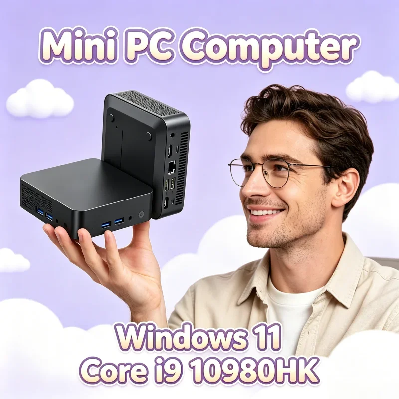 All Purpose Core I9 10980HK Mini PC Windows 11 Pro 4K HD 32GB RAM 1TB 2TB SSD WIFI 6 BT5.2 Office Study Device 3 Years Warranty
All Purpose Core I9 10980HK Mini PC Windows 11 Pro 4K HD 32GB RAM 1TB 2TB SSD WIFI 6 BT5.2 Office Study Device 3 Years Warranty