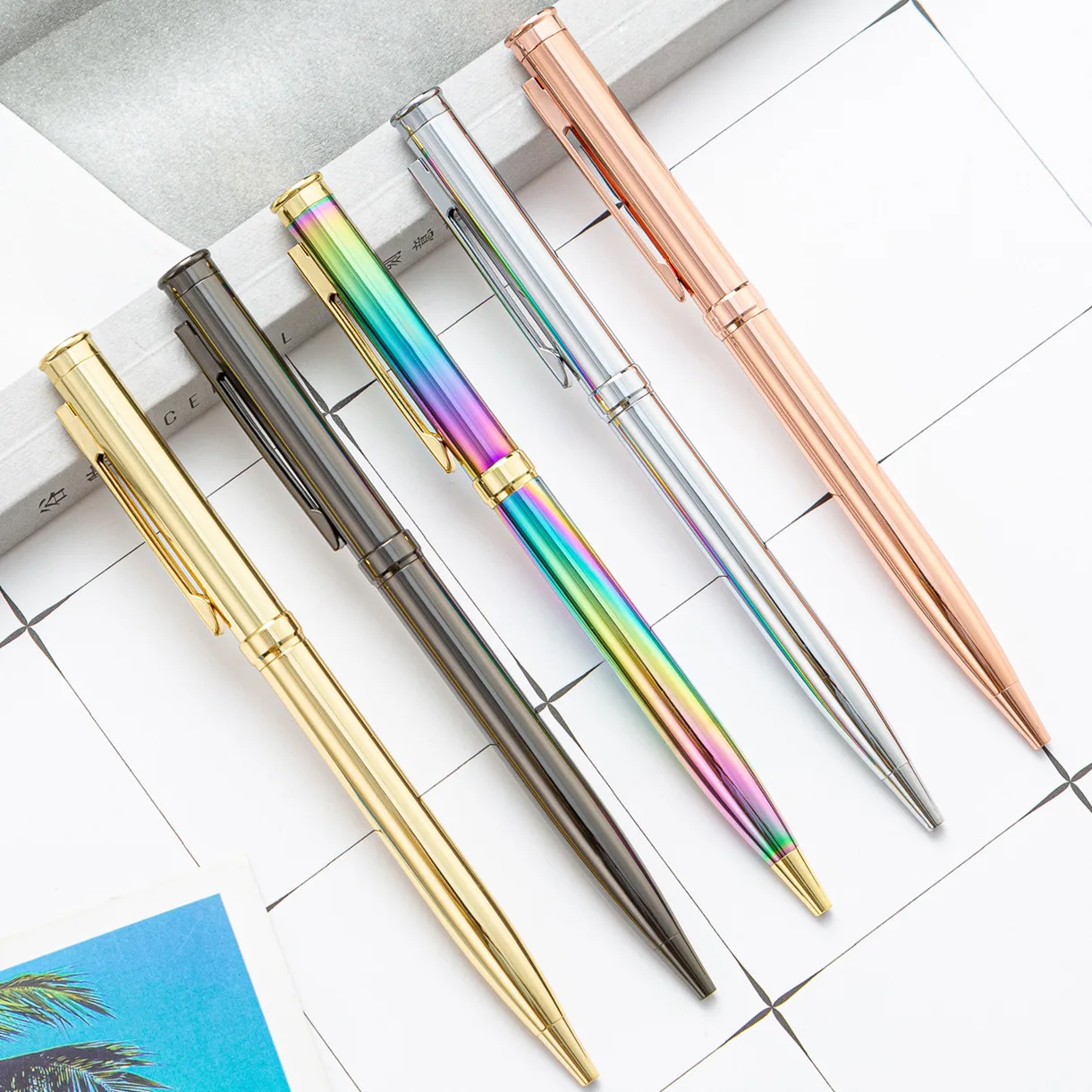 Slim Stainless Steel Retractable Ballpoint Pens, Nice Gift for Business Office Students Teachers Wedding Christmas, Medium Point
Slim Stainless Steel Retractable Ballpoint Pens, Nice Gift for Business Office Students Teachers Wedding Christmas, Medium Point