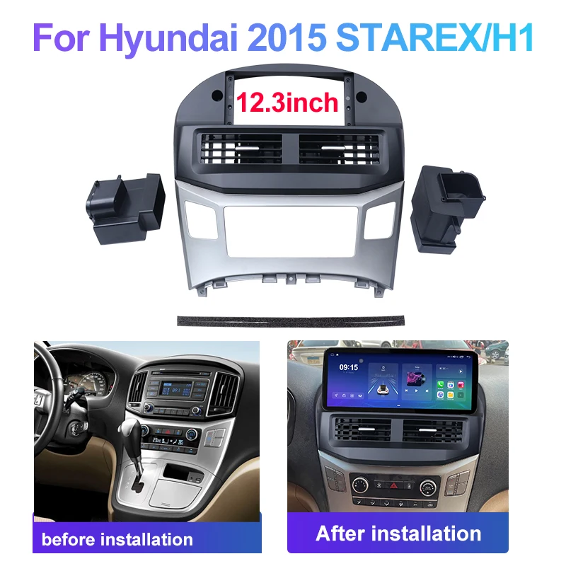 12.3inch For HYUNDAI STAREX/H1 2015-2018 LHD/RHD Car Radio Stereo Android Player Panel Dash Board Cover Frame cable canbus
12.3inch For HYUNDAI STAREX/H1 2015-2018 LHD/RHD Car Radio Stereo Android Player Panel Dash Board Cover Frame cable canbus