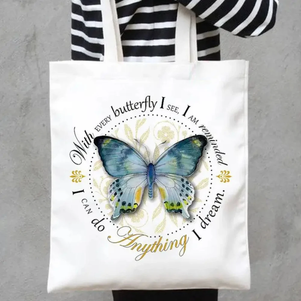 Butterfly & Flowers Print Canvas Shopping Bag Shoulder Bag Women's Large Capacity Eco Friendly Bag Perfect for Daily Use Gifts
Butterfly & Flowers Print Canvas Shopping Bag Shoulder Bag Women's Large Capacity Eco Friendly Bag Perfect for Daily Use Gifts