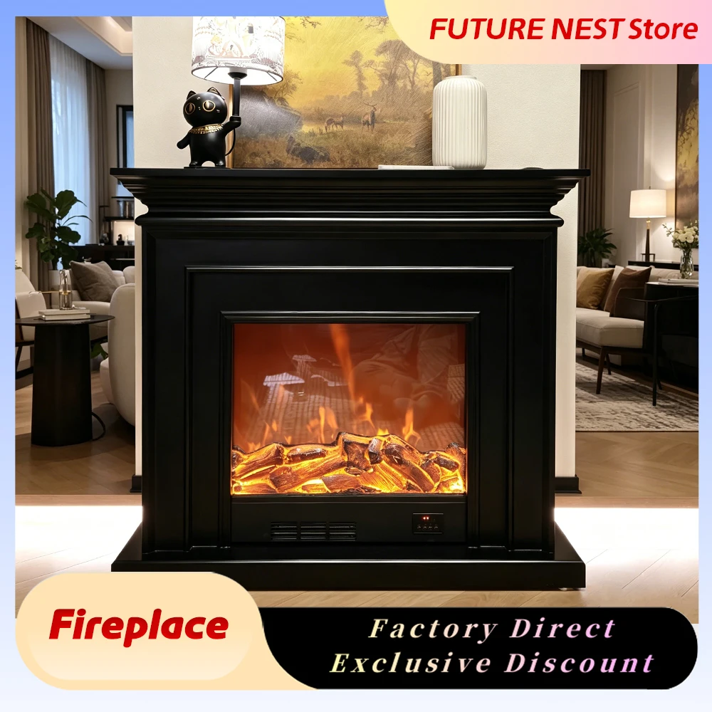 Freestanding Decorative Electric Fireplace 3D Realistic Flame Retro Decorative Fireplace for Indoor Use Decor & Heating
Freestanding Decorative Electric Fireplace 3D Realistic Flame Retro Decorative Fireplace for Indoor Use Decor & Heating
