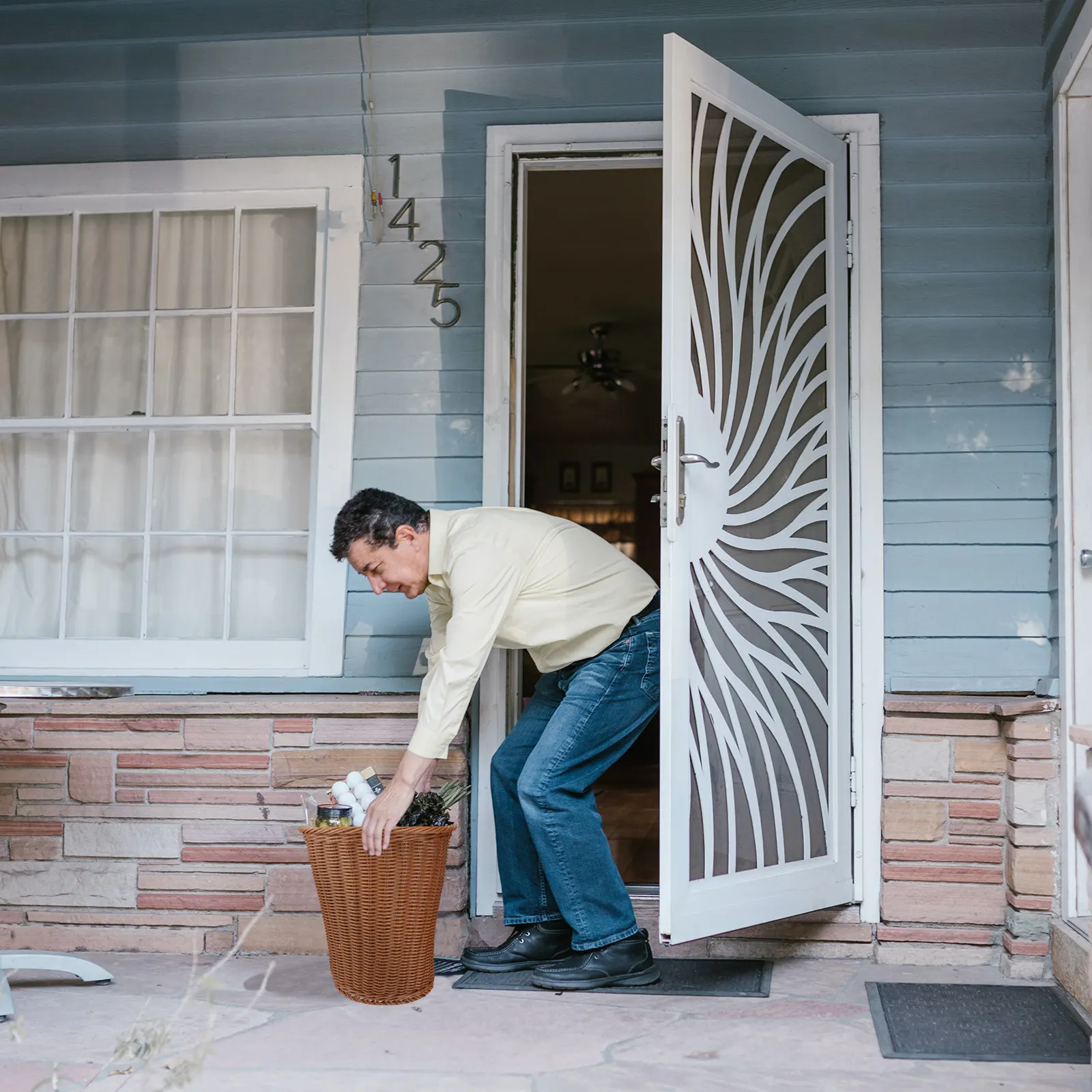 1 шт. Корзина для мусора из ротанга, плетеная, легкая, компактная, натуральная, стильная, элегантная, декоративная, для хранения отходов
1 шт. Корзина для мусора из ротанга, плетеная, легкая, компактная, натуральная, стильная, элегантная, декоративная, для хранения отходов