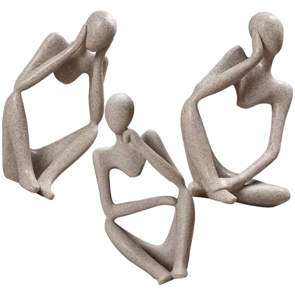3 Pcs Decor For Living Room Thinker Statue Abstract Decor for Home Office Desk Bookshelf Modern nament Living Room
3 Pcs Decor For Living Room Thinker Statue Abstract Decor for Home Office Desk Bookshelf Modern nament Living Room