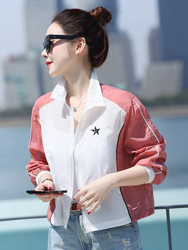 Women's Short Stand Collar Lightweight Outdoor UV Protection Clothing Summer Fashionable Anti-Uv Outerwear Polyester Fiber
Women's Short Stand Collar Lightweight Outdoor UV Protection Clothing Summer Fashionable Anti-Uv Outerwear Polyester Fiber
