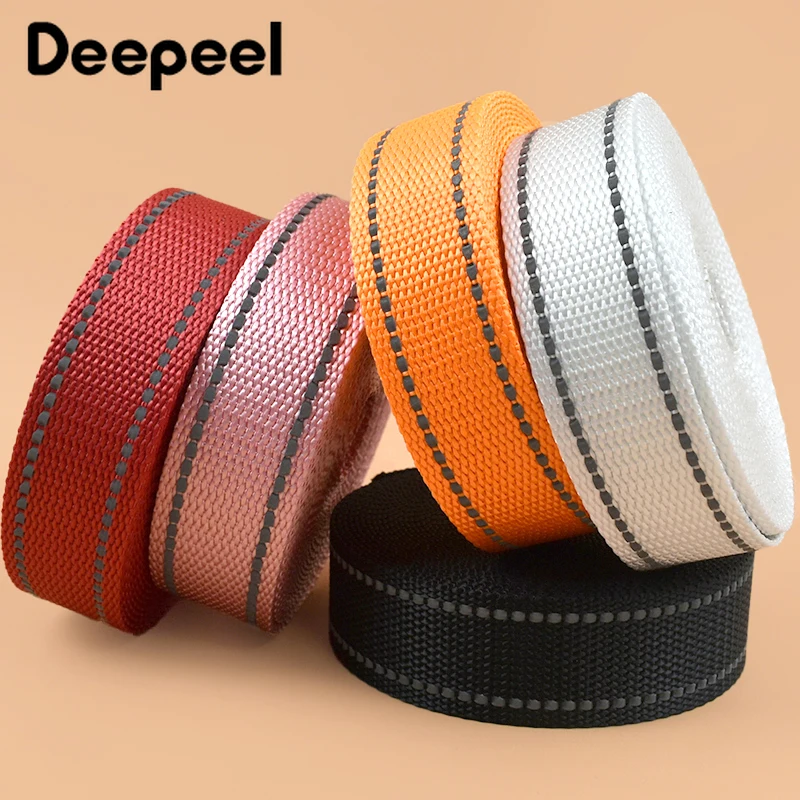 2/5/10Meters 25mm Reflective Nylon Webbing Tape Pet Collar Safety Strap Belt Sling Bias Binding Band DIY Bags Sewing Accessories
2/5/10Meters 25mm Reflective Nylon Webbing Tape Pet Collar Safety Strap Belt Sling Bias Binding Band DIY Bags Sewing Accessories