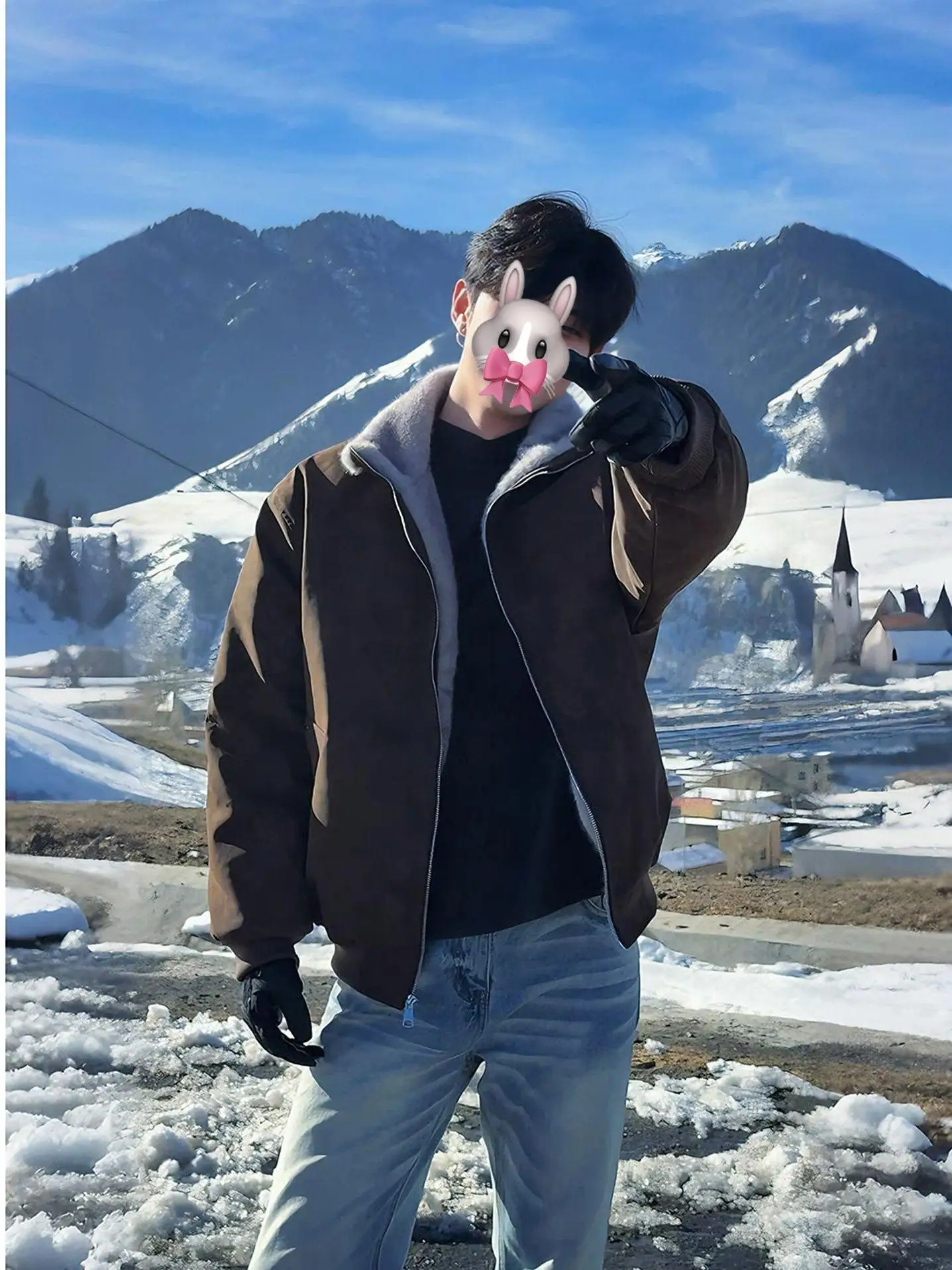 American Dual-Tone Fur PU Leather Cotton Jaet Thiened Fce Winter Coat for Men And Women Retro Sle Mountain Eagle
American Dual-Tone Fur PU Leather Cotton Jaet Thiened Fce Winter Coat for Men And Women Retro Sle Mountain Eagle