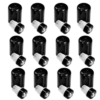 500Pcs Reusable Leakproof Metal Roller Ball Inserts with Top for 5ml 15ml Essential Oil Bottles Fit doTERRA, Young Living, Plant