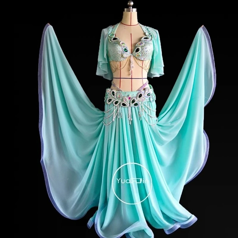 Customized Oriental Clothing Belly Dance Dress Performance Dress Female High End Customized Fairy Style Set Five Piece Set
Customized Oriental Clothing Belly Dance Dress Performance Dress Female High End Customized Fairy Style Set Five Piece Set