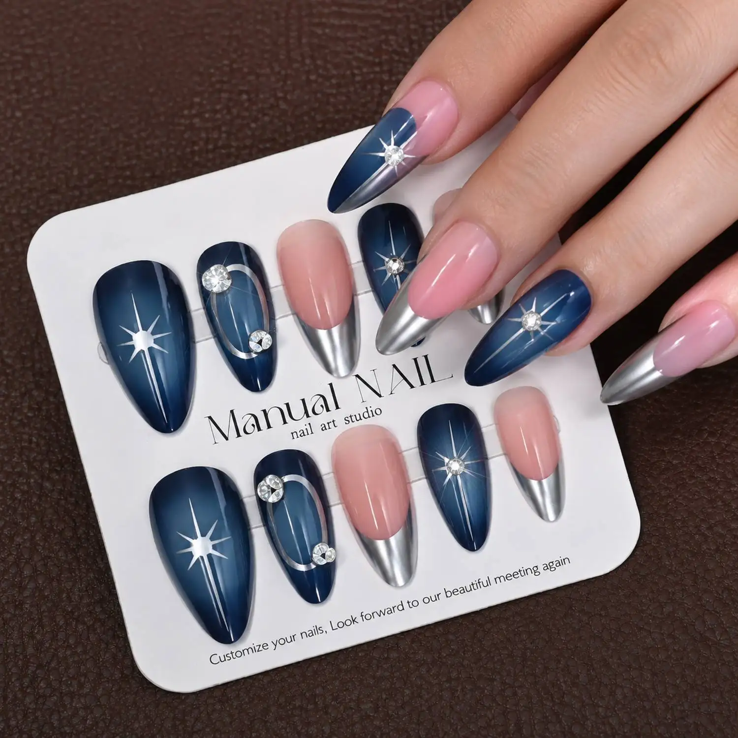 24Pcs Metallic Touch Long Stiletto Press On Nail Rich Color Long Stiletto Fake Nail Perfect Gift Occasion Stiletto False Nail
24Pcs Metallic Touch Long Stiletto Press On Nail Rich Color Long Stiletto Fake Nail Perfect Gift Occasion Stiletto False Nail