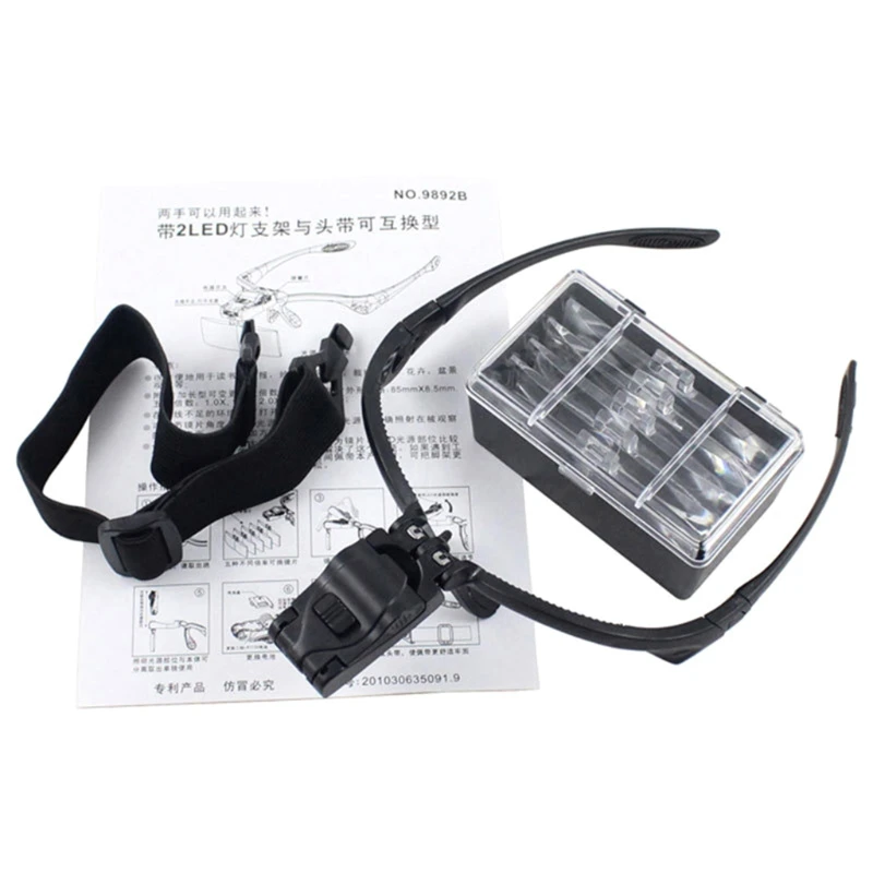 1.0/1.5/2.0/2.5/3.5X Headband Magnifier with LED Light Handsfree for Head Mount Glass Visor Headset Loupe Too
1.0/1.5/2.0/2.5/3.5X Headband Magnifier with LED Light Handsfree for Head Mount Glass Visor Headset Loupe Too