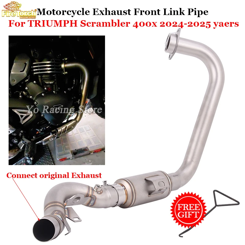 Motoryccle Ehxaust Escape System Connect Original Muffler Moto Front Link Pipe Slip On For TRIUMPH Scrambler 400X 2024 2025
Motoryccle Ehxaust Escape System Connect Original Muffler Moto Front Link Pipe Slip On For TRIUMPH Scrambler 400X 2024 2025