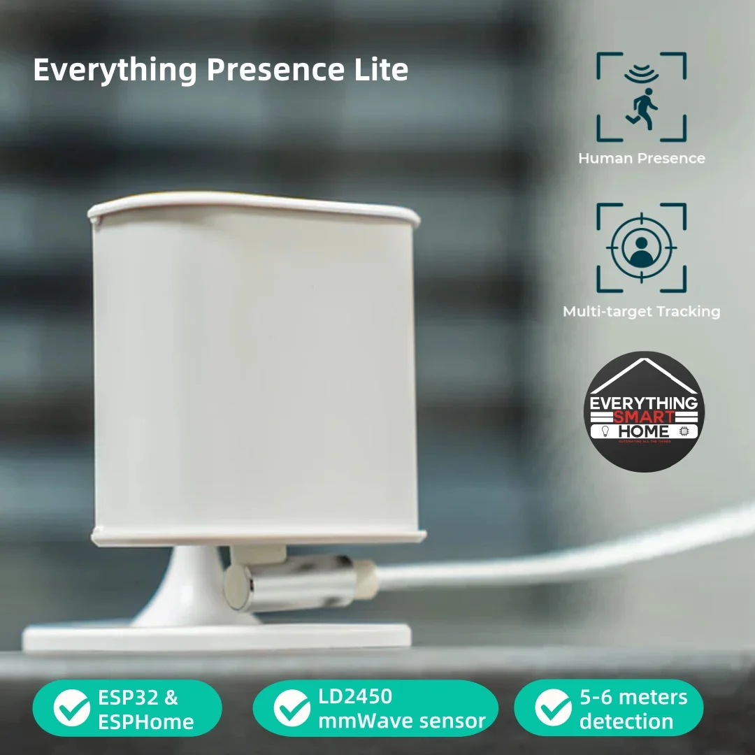 Everything Presence Lite, Home Assistant, датчик присутствия mmWave на базе ESP32
Everything Presence Lite, Home Assistant, датчик присутствия mmWave на базе ESP32