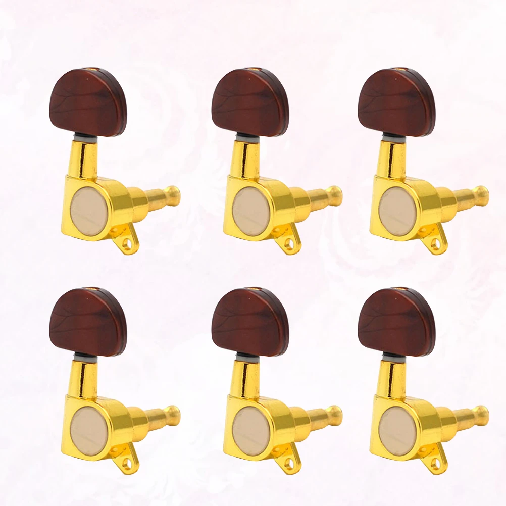 6PCS Guitar Tuning Pegs Sealed Machine Heads Golden for Electric Wooden Guitar Fix Strings Improve Sound Lasting Use
6PCS Guitar Tuning Pegs Sealed Machine Heads Golden for Electric Wooden Guitar Fix Strings Improve Sound Lasting Use