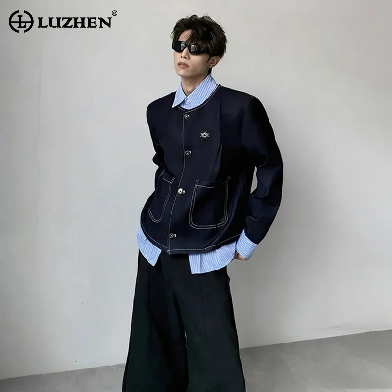 LUZHEN 2026 Spring Original Fake Two Piece Design Casual Shirts Denim Jacket Men's Fashion Handsome Double Layer Clothes JY6236
LUZHEN 2026 Spring Original Fake Two Piece Design Casual Shirts Denim Jacket Men's Fashion Handsome Double Layer Clothes JY6236
