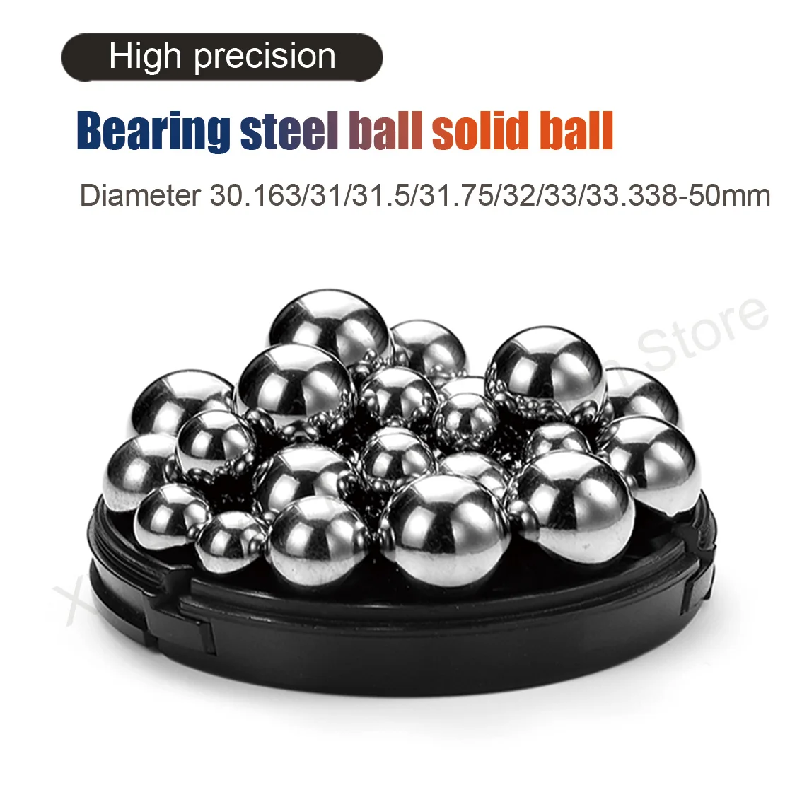 1Pcs Dia 30.163mm 31mm 31.5mm 31.75mm 32mm 33mm-50mm Precision Bearing Steel Balls Solid Smooth Metal Ball Spherical Steel Bead
1Pcs Dia 30.163mm 31mm 31.5mm 31.75mm 32mm 33mm-50mm Precision Bearing Steel Balls Solid Smooth Metal Ball Spherical Steel Bead