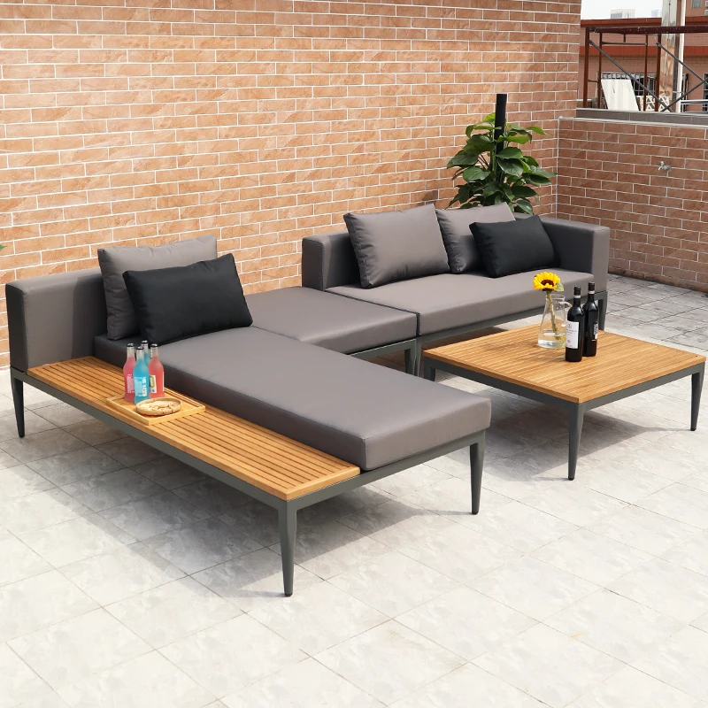 Villa Courtyard Patio Section Furniture Wood Garden Sofa Set Frame Sofas Fabric Teak Sofa Garden Aluminum Outdoor Metal Modern
Villa Courtyard Patio Section Furniture Wood Garden Sofa Set Frame Sofas Fabric Teak Sofa Garden Aluminum Outdoor Metal Modern