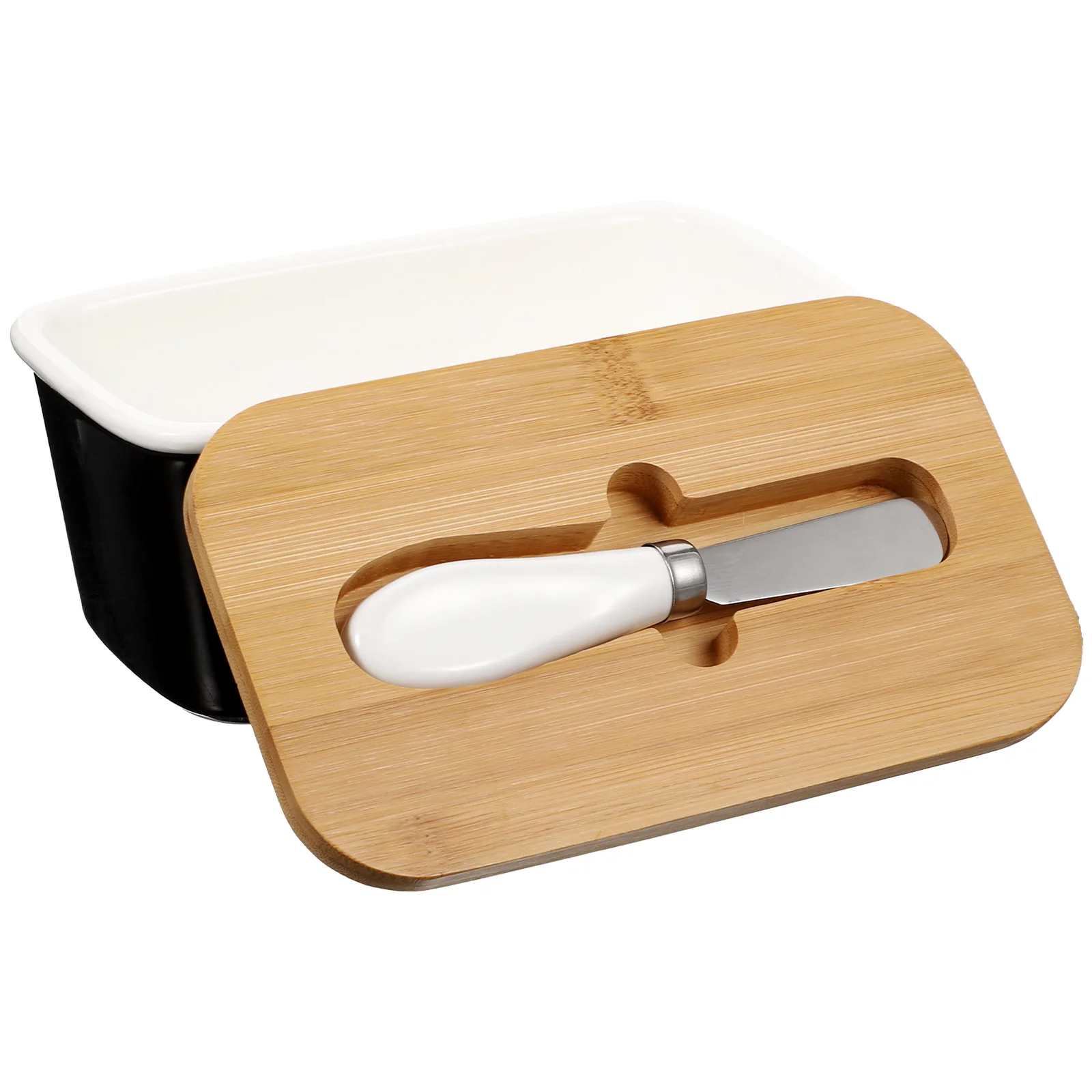 1 set Butter Box Set with Lid Ceramic Household Storage Dish Bamboo Cover Kitchen Utensil Cheese Container Odor Proof
1 set Butter Box Set with Lid Ceramic Household Storage Dish Bamboo Cover Kitchen Utensil Cheese Container Odor Proof