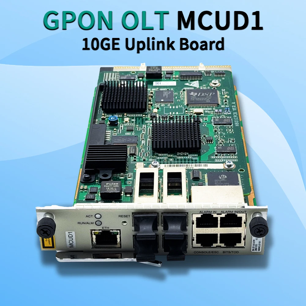 FTTH MCUD1 10GE Uplink Board Main Control Board GE MCUD 1GE For MA5608T Gpon OLT FTTX 100%Original Optical Terminal Equipmentpon
FTTH MCUD1 10GE Uplink Board Main Control Board GE MCUD 1GE For MA5608T Gpon OLT FTTX 100%Original Optical Terminal Equipmentpon